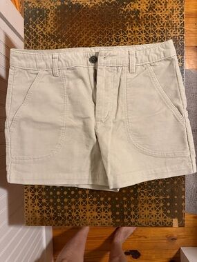 Patagonia Women's Beige Corduroy Shorts - Casual Everyday Style